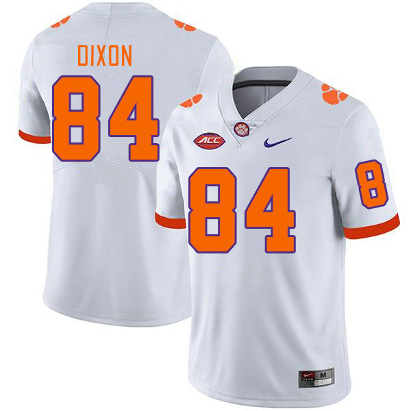 Men #84 Markus Dixon Clemson Tigers College Football Jerseys Stitched Sale-White - Click Image to Close